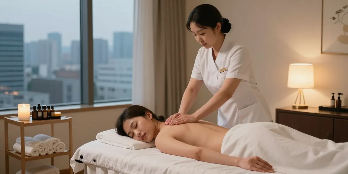 Experience 강남출장마사지 in a serene home environment, with a professional therapist providing a soothing massage.